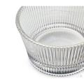 decorative ribbed salad Dessert glass bowl set